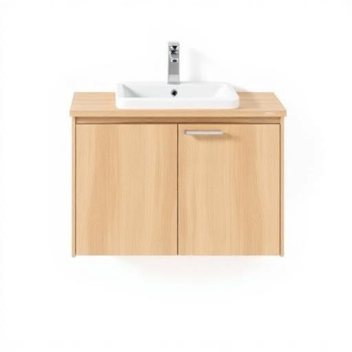 Servantskap lys eik 100 cm